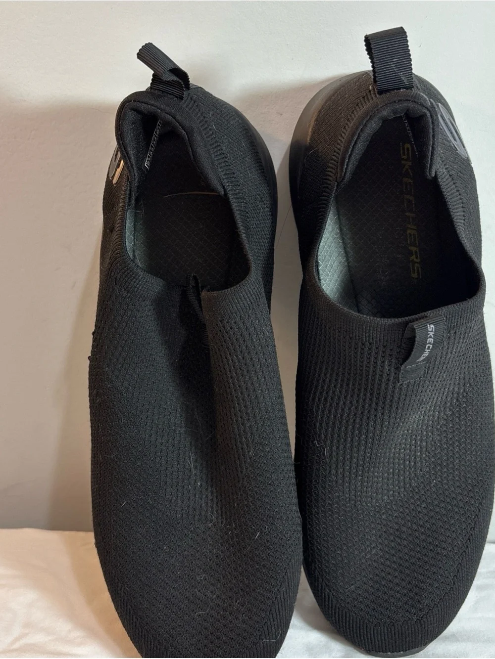 Skechers Men's Slip-On Athletic Shoes - Black. 8/18